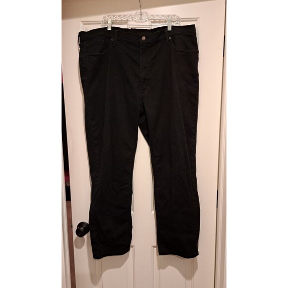 Levi’s 541 Straight Fit Black Stretch Denim Jeans Men’s Size 42x32 - Picture 1 of 15